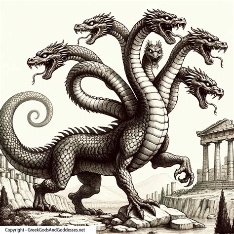 greek monster nine heads|Hydra – The Lernean Hydra